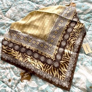 Adrienne Landau silk scarf